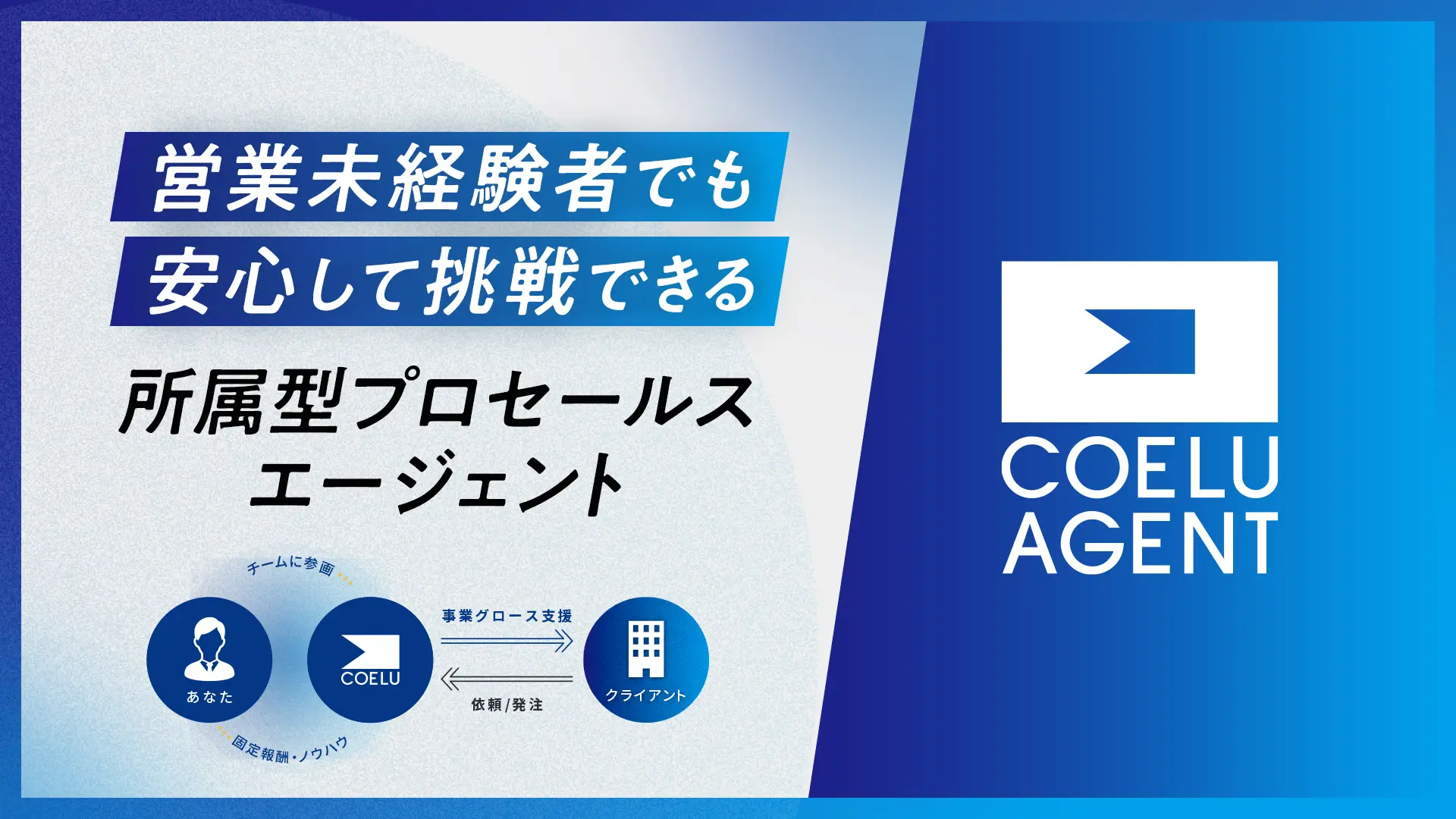 【業界未経験者向け】所属から3ヶ月で月100万円以上の報酬を目指せる「COELU AGENT」を正式リリース